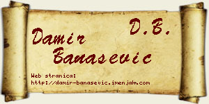 Damir Banašević vizit kartica